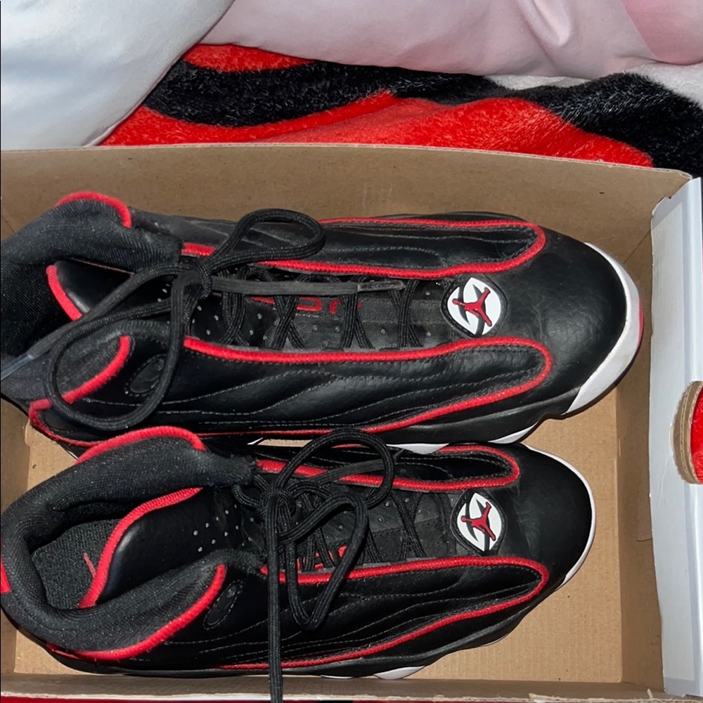 Black and Red High-Top Sneakers